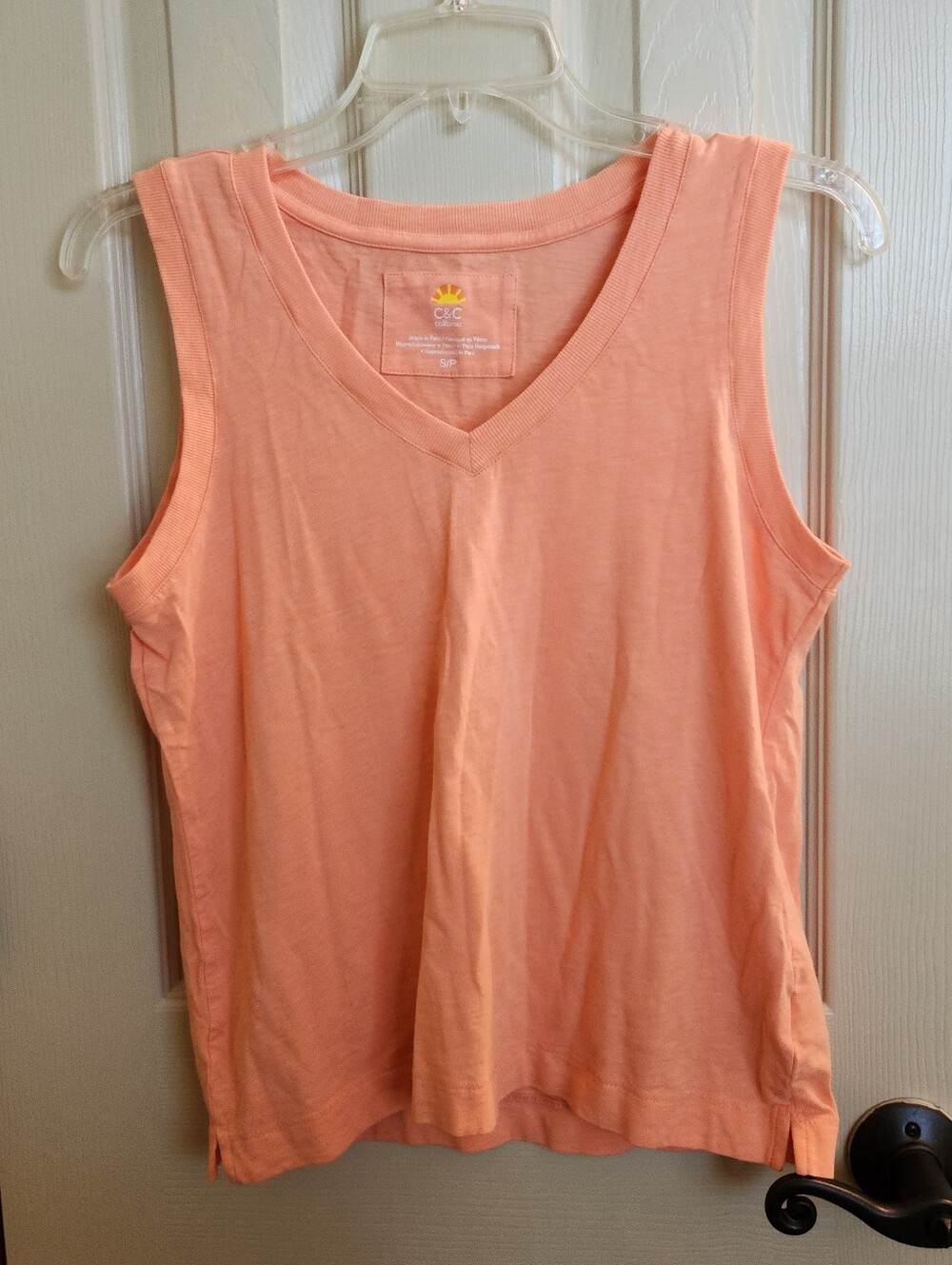 C&C California Peach V-Neck Tank Top